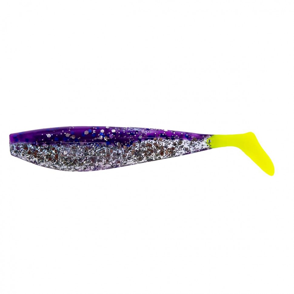 Виброхвост Helios Zander 4"/10,2см, цвет Silver Sparkles & Fio LT 5 шт HS-36-037 , 